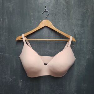 Knix Wingwoman Contour Bra Wireless Size 8 Fits 40D 42D 40DD 42DD 40E Warm Sand